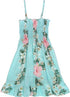 Paradise Lei Panel Girls Hawaiian Smocked Dress