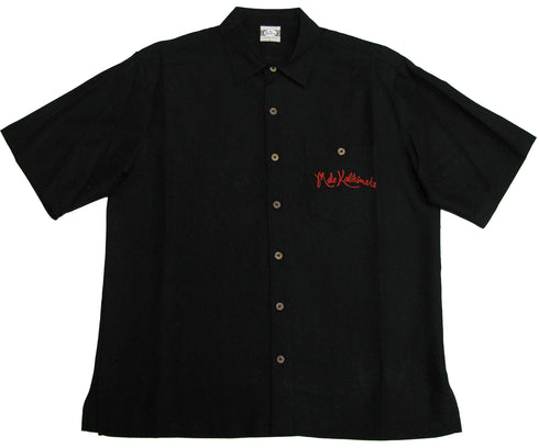 Go Barefoot Mens Xmas Ornaments Mele Kalikimaka Embroidered Shirt