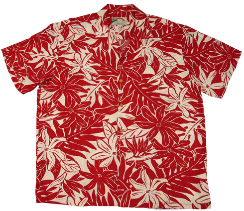Paradise Found Men's Tahitian Gardenia Hawaiian Shirt