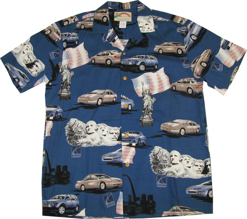 Saturn Men's Paradise Found Hawaiian Aloha Cotton Shirt