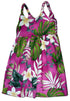 Frangipani Monstera Fern Girl's Hawaiian Flared Dress