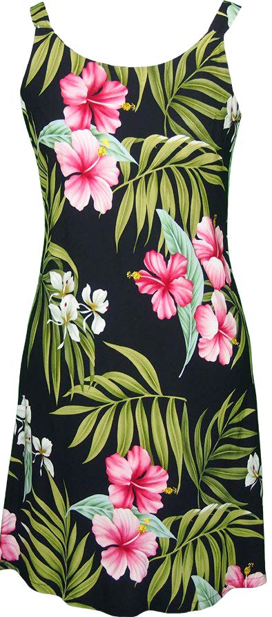 Pale Hibiscus Orchid Women's Bias Cut Slimming Hawaiian Dress