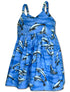 Oceanic Dolphins Girl's Hawaiian Flared Dress