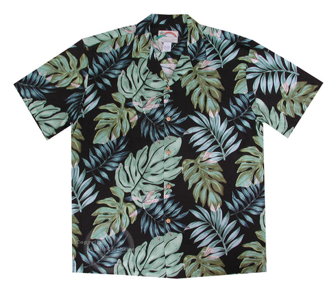 Paradise Found Men's Leaves Hawaiian Shirt