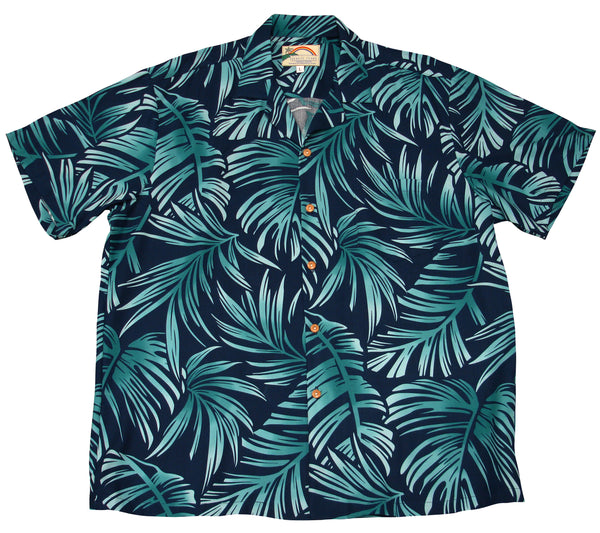 Paradise Found Men's Floating Palms Hawaiian Shirt