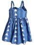 Coconut Tree Panel Girl's Hawaiian Flared Dress