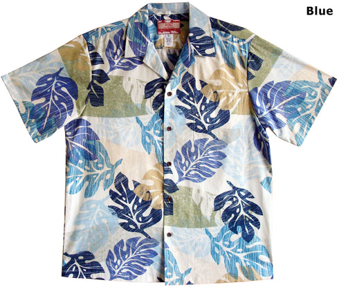 Monstera Leaf Expression Men's Hawaiian Shirt