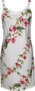 Plumeria Bamboo Panel Women's Bias Cut Slimming Hawaiian Dress