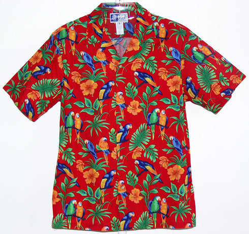 Love Birds Valentine's Day Men's Hawaiian Shirt
