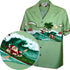 Santa Parasailing Hang Gliding Canoeing Men's Hawaiian Shirt