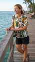 Oriental Watercolor Women's Hawaiian Camp Shirt – 100% Rayon, Made in Hawaii | RJC