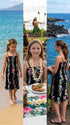 Paradise Lei Panel Girls Hawaiian Smocked Dress