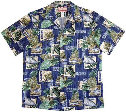 Hawaiian Nation Icons Men's Hawaiian Shirt
