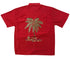 Bamboo Cay Resting Santa in Paradise Embroidered Christmas Shirt