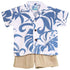 Delicate Tropical Hawaiian Aloha Boys 2pc Cabana Set
