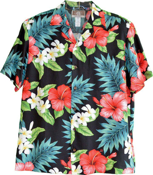 RJC Grand Hibiscus Men's Hawaiian Shirt – 100% Rayon