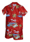 Santa's Hawaiian Christmas Vacation Boy's 2pc Hawaiian Cabana Set