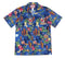 Christmas Longboard Santa Men's Hawaiian Shirt