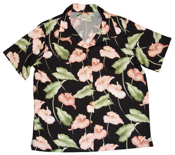 Anthurium Garden Women's Hawaiian Camp Shirt