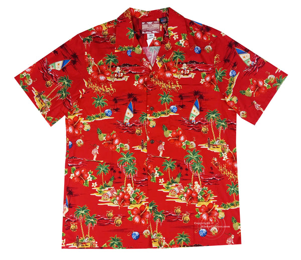 Santa Island Windsurfing Men's Hawaiian Shirt