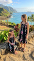 Paradise Lei Panel Girls Hawaiian Smocked Dress