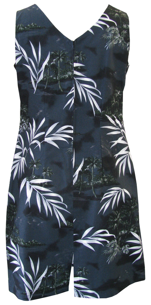 Bamboo Island Women's Sheath Hawaiian Short Tank Dress