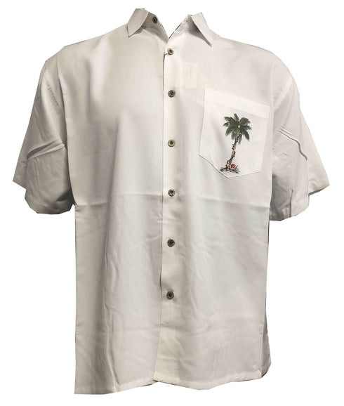 Bamboo Cay Santa's Paradise Tunes Embroidered Christmas Shirt