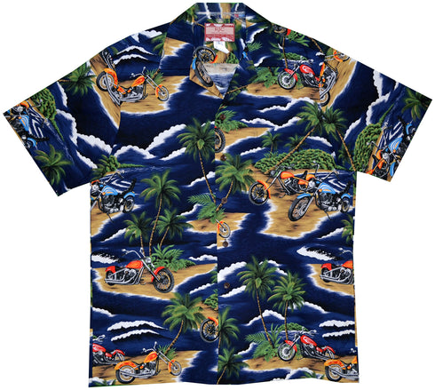 Motorcycle Island Men's Hawaiian Shirt