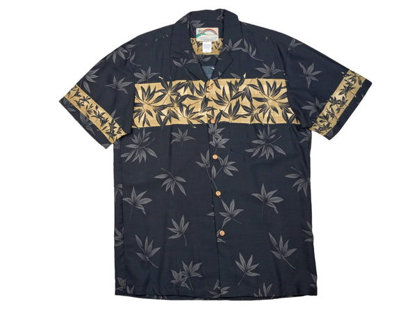 Paradise Found Men's Lucky Bamboo Chest Band Hawaiian Shirt
