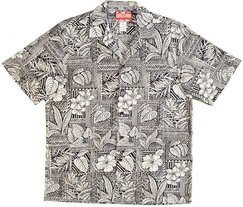 Tapa Hawaiian Garden Men's Hawaiian Shirt