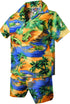 Florida Alligator Lagoon Boy's 2pc Hawaiian Cabana Set