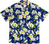 White Parrot Hibiscus Men's Hawaiian Shirt
