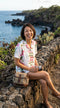 Plumeria Bamboo Panel Women's Hawaiian Camp Shirt – 100% Rayon, Made in Hawaii | RJC