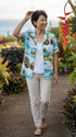 Paradise Island Surf Women's Hawaiian Camp Shirt – 100% Rayon, Made in Hawaii | RJC