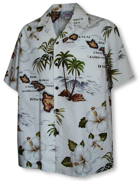 Hawaiian Islands Archipelago Boy's Hawaiian Shirt
