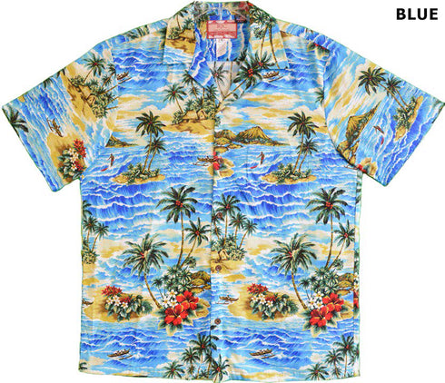 Surfing Coconut Island Men's Hawaiian Shirt