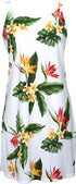 Bird of Paradise Display Women's Bias Cut Slimming Hawaiian Dress