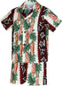 Surfboard Petroglyph Panel Boy's 2pc Hawaiian Cabana Set