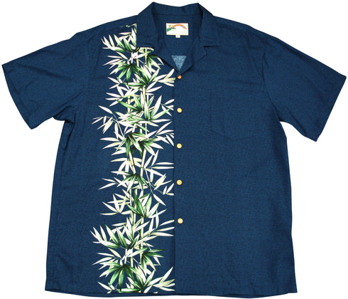 Paradise Found Men's Bamboo Panel Hawaiian Shirt
