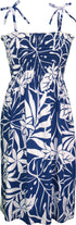 April Blooms Women's Hawaiian Smocked Dress