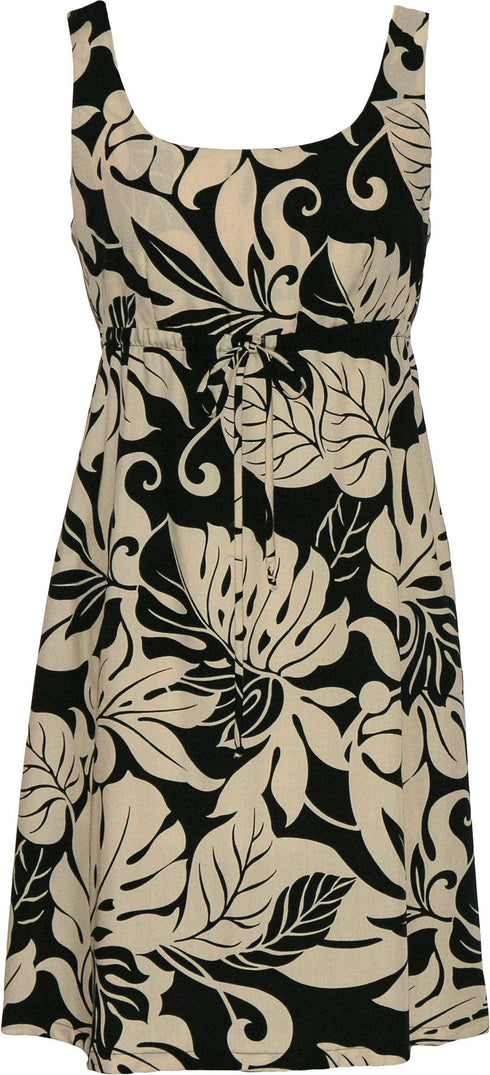 Daring Greenhouse Women's Empire Tie Front Hawaiian Dress (Regular Fit)