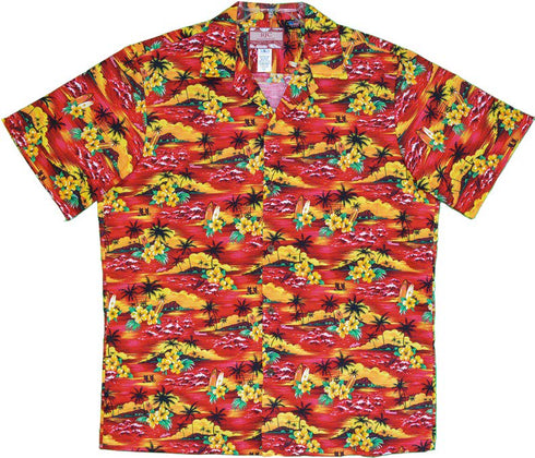 Sunset Island Surf Men's Hawaiian Shirt