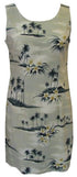 Plumeria Island Women's Sheath Hawaiian Short Tank Dress