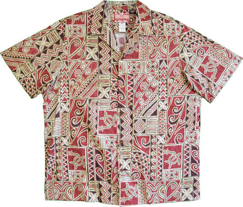 Tapa Honu Art Men's Hawaiian Shirt