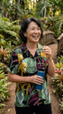 Oriental Watercolor Women's Hawaiian Camp Shirt – 100% Rayon, Made in Hawaii | RJC