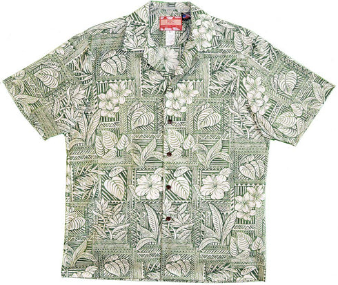 Tapa Hawaiian Garden Men's Hawaiian Shirt