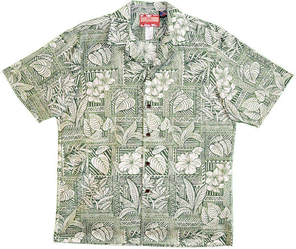 Tapa Hawaiian Garden Men's Hawaiian Shirt