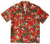Christmas Woody Surfboard Hula Santa Men's Hawaiian Shirt