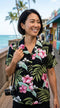 Pale Hibiscus Orchid Women's Hawaiian Camp Shirt – 100% Rayon, Made in Hawaii | RJC