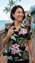Pale Hibiscus Orchid Women's Hawaiian Camp Shirt – 100% Rayon, Made in Hawaii | RJC